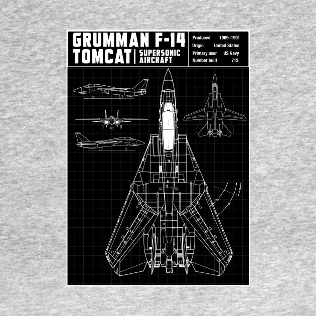 F14 TOMCAT DIAGRAM by theanomalius_merch